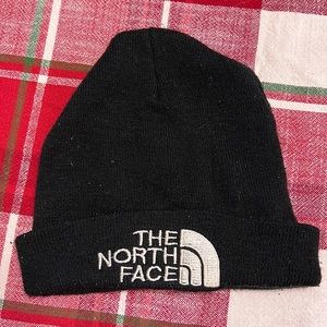 North Face Winter Hat. Black. Seems to fit a normal size head.